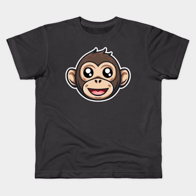 Happy Monkey Kids T-Shirt by TshirtMA